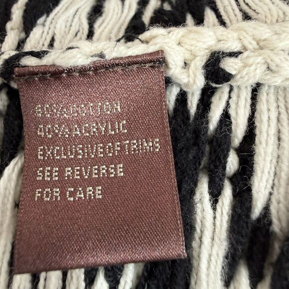 525 America Cardigan Sweater S Black And White Houndstooth Large Button Down - Picture 8 of 14